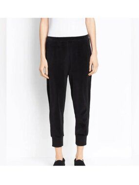 Vince Women’s Black Velvet Joggers M